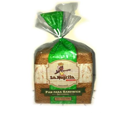 PAN P/SANDWICH LA NEGRITA INTEGRAL 450 GR