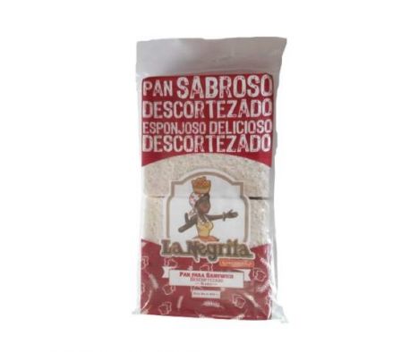 PAN P/ SANDWICH LA NEGRITA DESCORTEZADO BLANCO