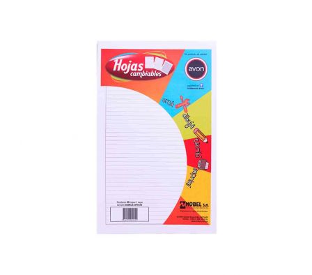 HOJA AVON DOBLE OFICIO 1 RAYA X50 UNDS 