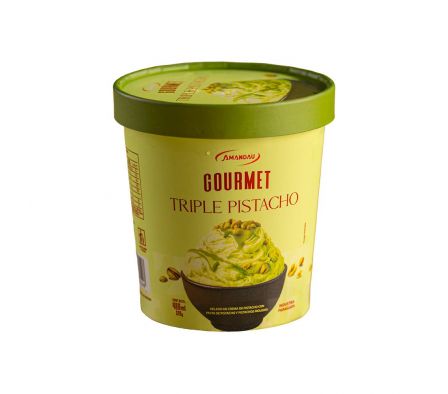 HELADO AMANDAU GOURMET TRIPLE PISTACHO 320GR