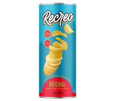 PAPA FRITA RECREO ORIGINAL TUBO 120GR