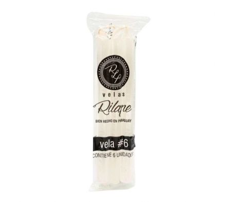 VELA 06 RILAPE BLANCO PAQ.