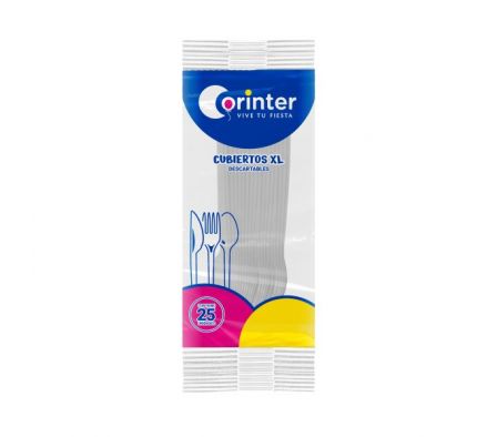 CUCHARA CORINTER PLASTICO GRANDE X 25 UN