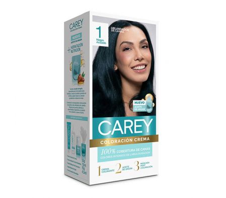 CAREY TINT.KIT COMP.NEGRO AZULADO Nº 1
