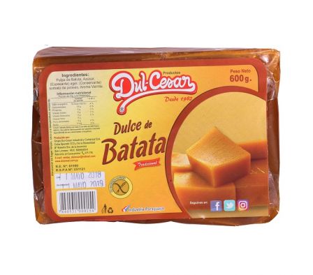DULCE DE BATATA DUL CESAR 600GR