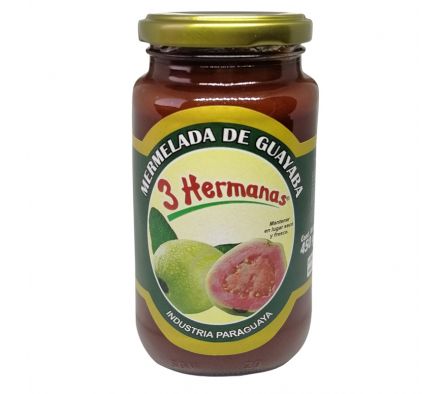 DULCE DE GUAYABA 3 HERMANAS ENVASE VIDRIO 450GR