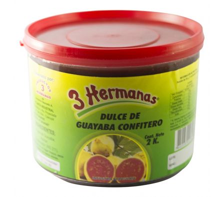 MERMELADA DE GUAYABA 3 HERMANAS PLASTICO 2000GR