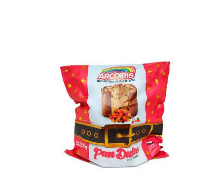PAN DULCE ARCOIRIS TRADICIONAL C/FRUTAS 200GR