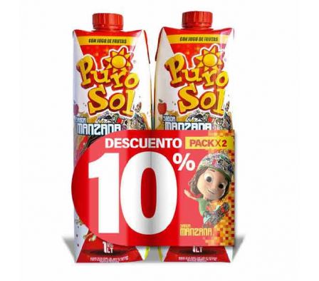 PACK x 2 PUROSOL MANZANA 1 LT