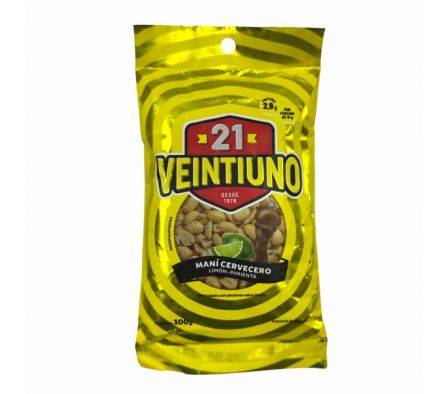 MANI 21 CERVECERO 100GR