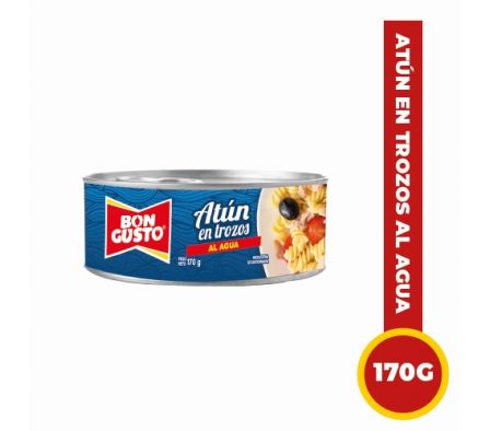 ATUN BON GUSTO EN TROZOS CON AGUA 170GR