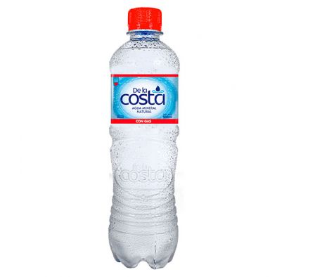 DE LA COSTA AGUA MINERAL C/GAS 500 ML *12