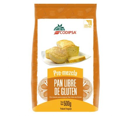 PREMEZCLA CODIPSA PAN S/GLUTEN 500GR