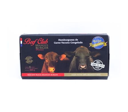 HAMBURGUESA PREMIUM BRANGUS CAJA 4 UNI.BEEF CLUB