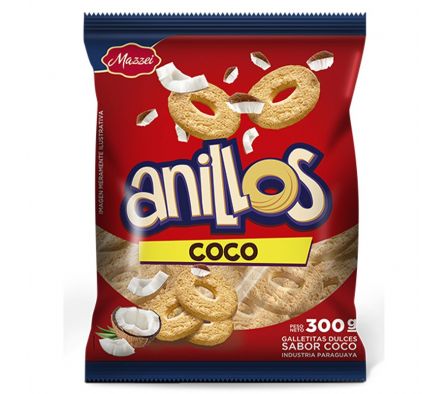 MAZZEI GALLETITAS ANILLOS DE COCO 300 GR