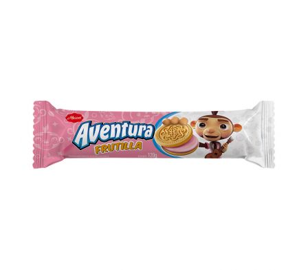 GALLETITAS AVENTURA RELL. SAB/FRUTILLA 120 GR.