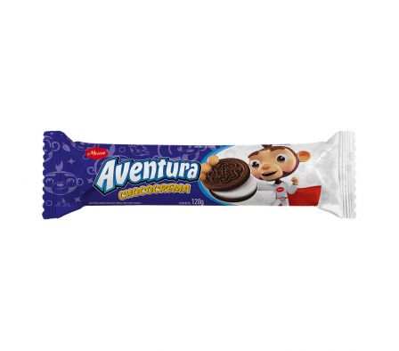 GALLETITAS AVENTURA RELL.  SAB/CHOCOCREMA 120 GR.