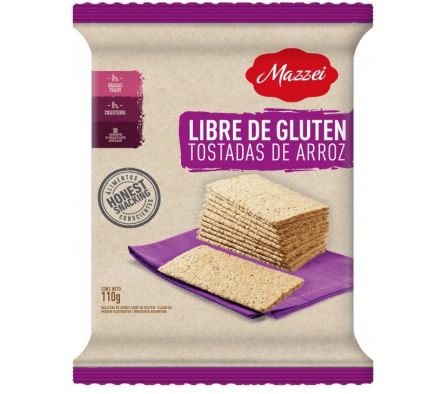 TOSTADAS DE ARROZ MAZZEI SIN GLUTEN 110 GR