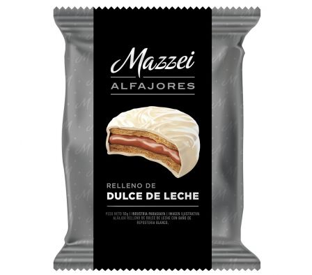ALFAJOR MAZZEI PREMIUM BAÑO BLANCO 50GR