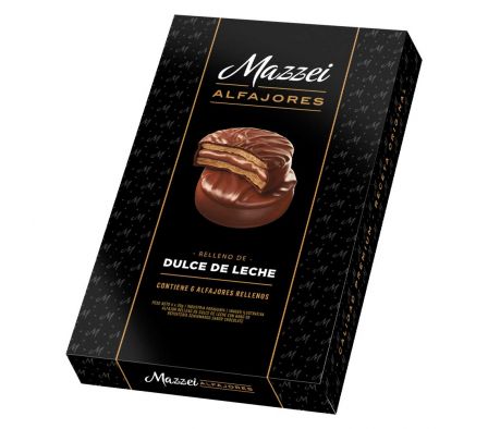ALFAJOR MAZZEI PREMIUM BAÑO NEGRO 50G