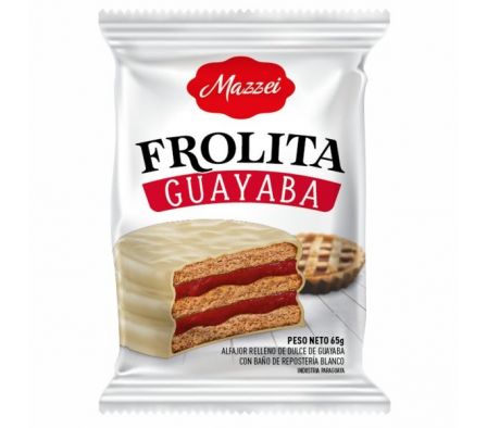 ALFAJOR MAZZEI TRIPLE DE GUATABA C/BAÑO BLANCO 65G