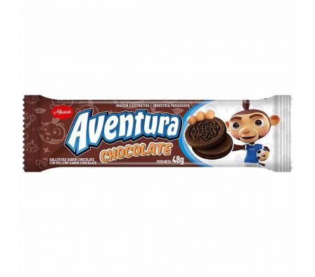 GALLETITA AVENTURA FLOWPACK CHOCOLATE 100 UN