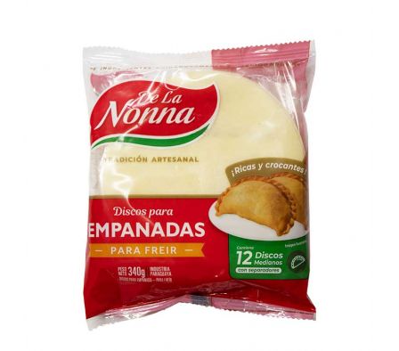 DISCOS PARA EMPANADAS DE LA NONNA P/FREIR MEDIANO
