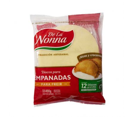 DISCOS PARA EMPANADAS DE LA NONNA P/FREIR GRANDE 4