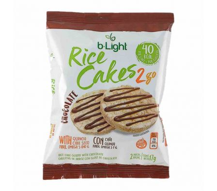 GALLETA DE ARROZ B.LIGTH C/GLASE DE CHOCOLATE 17GR