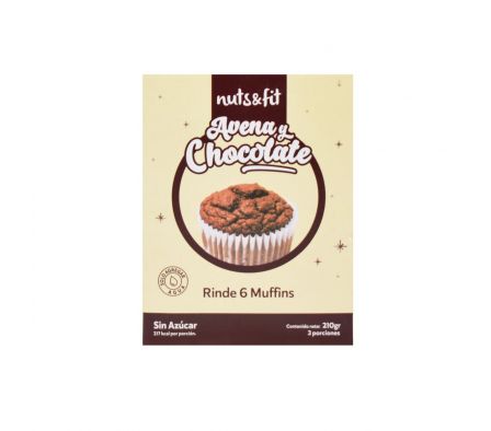 PRE-MEZCLA MUFFIN NUTS&FIT AVENA CHOCO S/A 230GR