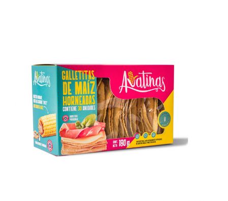 GALLETITAS DE MAÍZ AVATINAS SIN GLUTEN 180GR