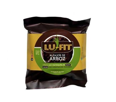 ALFAJOR LUFIT ARROZ RELLENO DE CACAO 55GR