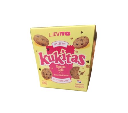 GALLETITA KUKITAS LIEVITO BANANA SPLIT 100GR