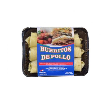 BURRITO DE POLLO EL OBRADOR 3 X UN 