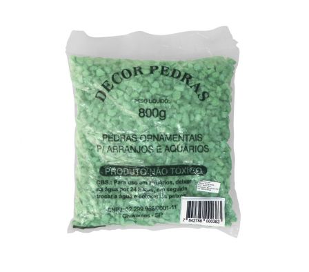 PIEDRITAS DECORATIVAS VERDE OSCURO X800 GRS