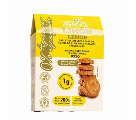 COOKIES NUTRITIVA STORE ALMENDRA KETO LIMON 200GR