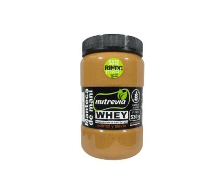 MANTECA DE MANI NUTREVIA WHEY 530GR