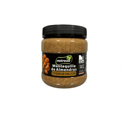 MANTEQUILLA DE ALMENDRAS NUTREVIA TOQUE DULCE 325G