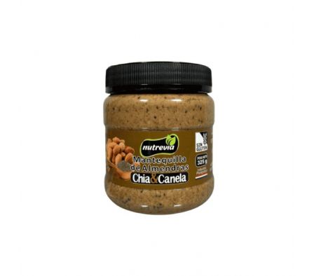 MANTEQUILLA DE ALMENDRAS NUTREVIA CHIA CANELA 325G