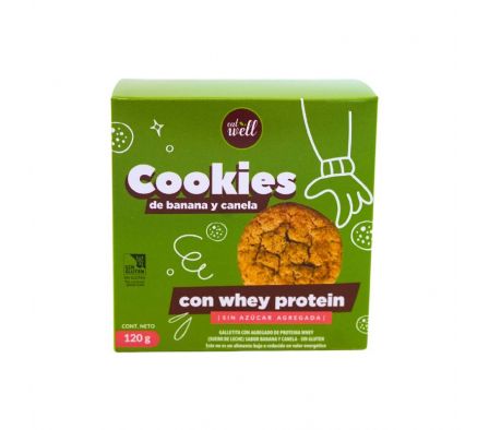 GALLETITA EAT WELL PROTEICA S/GLUTEN BANANA/CANELA