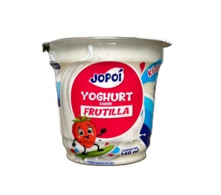 YOGUR ENTERO JOPOI SABOR FRUTILLA 140ML