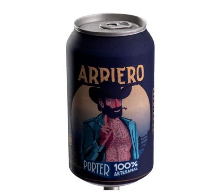 CERVEZA ARTESANAL SBC ARRIERO PORTER LATA 355ML