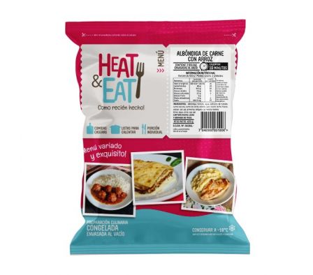 ALBONDIGA HEAT & EAT  CARNE C/ ARROZ 420GR