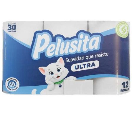 PAPEL HIGIENICO PELUSITA ULTRA 12 ROLLOS