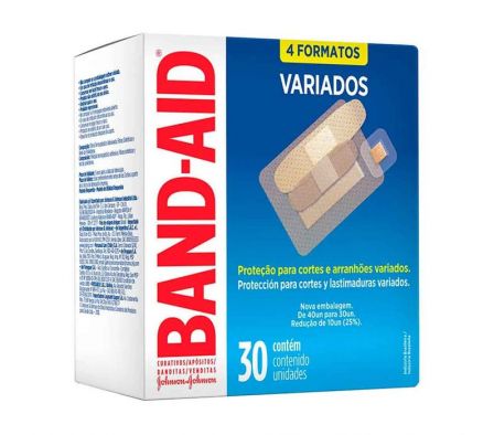 CURITAS BAND-AID BANDITAS VARIADOS 30 UND.