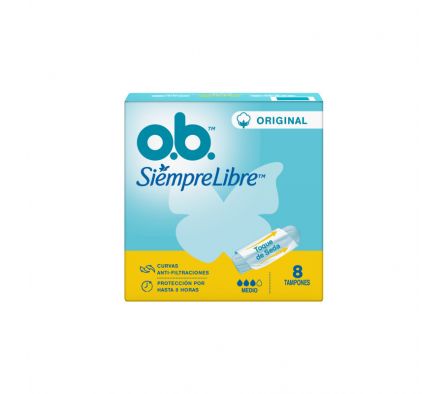 TAMPONES OB MEDIO 8 UNIDADES