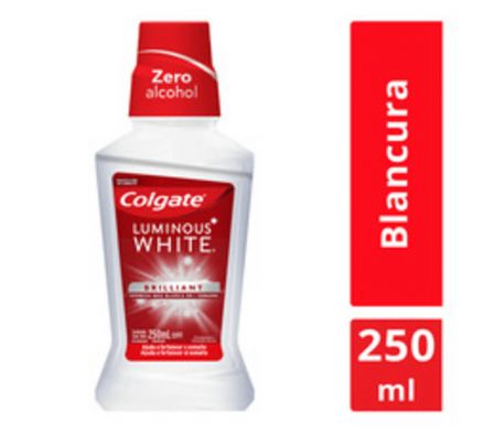 ENJUAGUE BUCAL COLGATE LUMINOUS WHITE 250ML