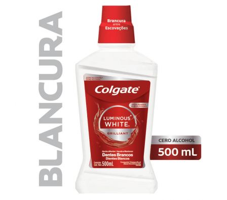 ENJUAGUE BUCAL COLGATE LUMINOUS WHITE 500ML