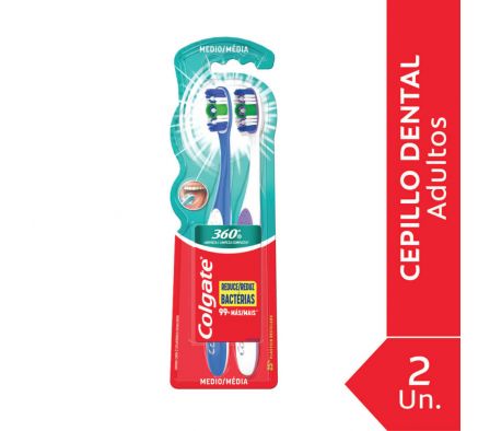 CEPILLO DENTAL COLGATE 360º TWIN PACK 2X1.