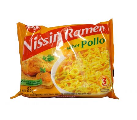 FIDEO INSTANTANEO  NISSIN LAMEN POLLO 85 GR